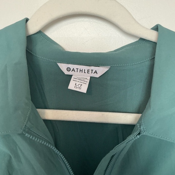 Athleta Teal Cinch Waist Mini Dress - Picture 5 of 6